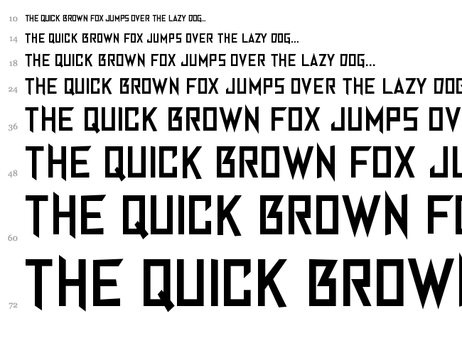 Anger Management font waterfall